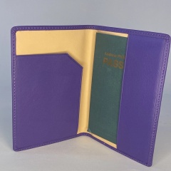 Leather Passport Cover ID Holder Travel Case Gift Wallet