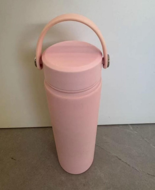 17oz Insulated Carry Handle Lid Water Bottle Sports Flask