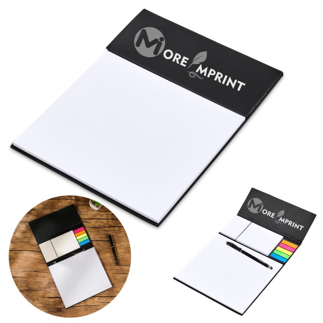 Stationery Gift Flap Desk Pad Pen Set with Mini Sticky Notes