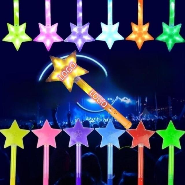 Toy Sticks Shaped Glow Star Glitter Light Concert Luminous Rods