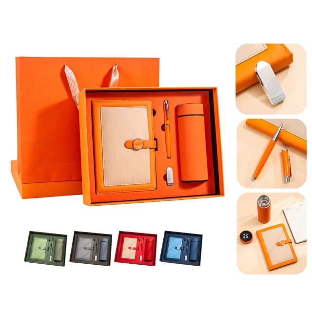 Corporate Gift Set With Tumbler Journal Pen USB Drive