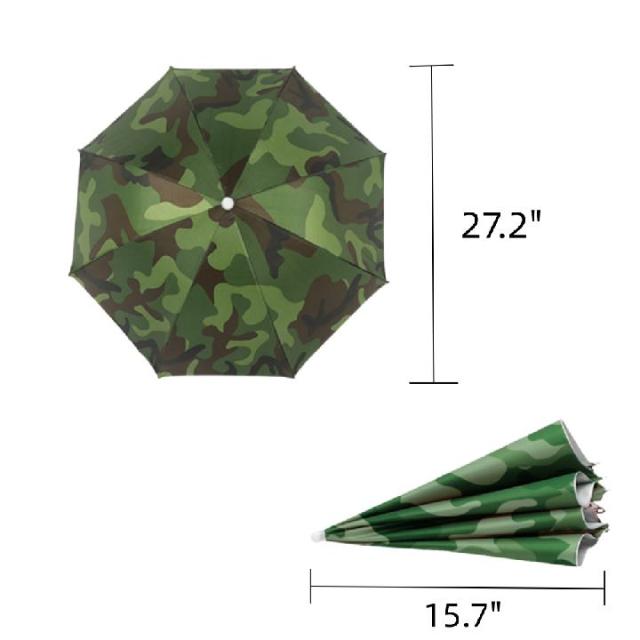 Customized Outdoor Headwear Umbrella Hat