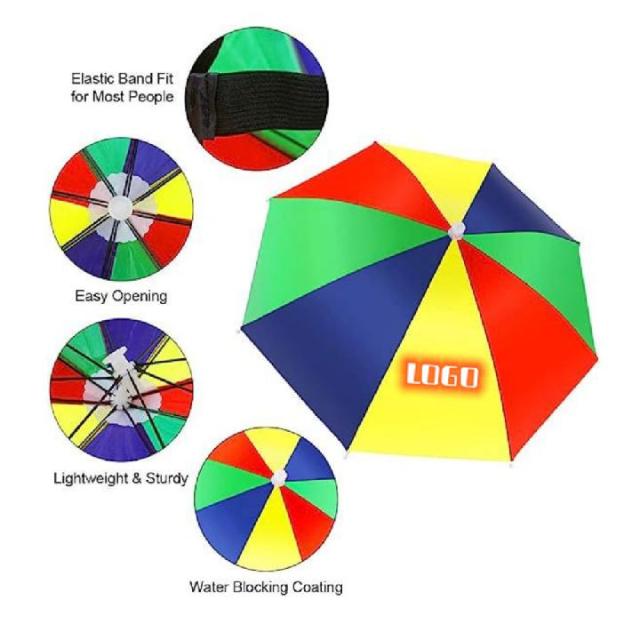 Customized Outdoor Headwear Umbrella Hat