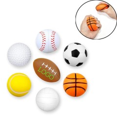 2.48" Stress Relievers Balls Basketball Football Soccer