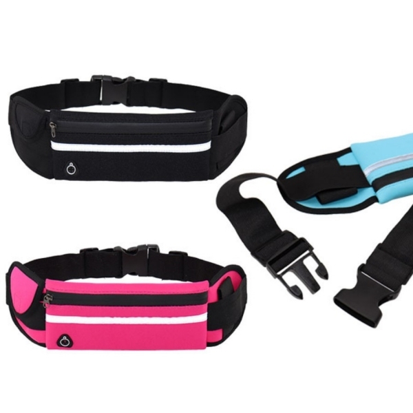 Slim Belt Fanny Pack Waist Bag for Hiking, Running