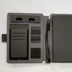 Integrated Cable USB Wireless Charging Notepad Notebook