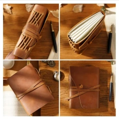 5*7'' Premium Leather Notebook Leather-Bound Journal