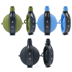 Collapsible Outdoor Sports Compass Silicone Water Bottle