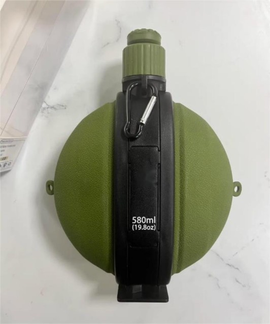 Collapsible Outdoor Sports Compass Silicone Water Bottle