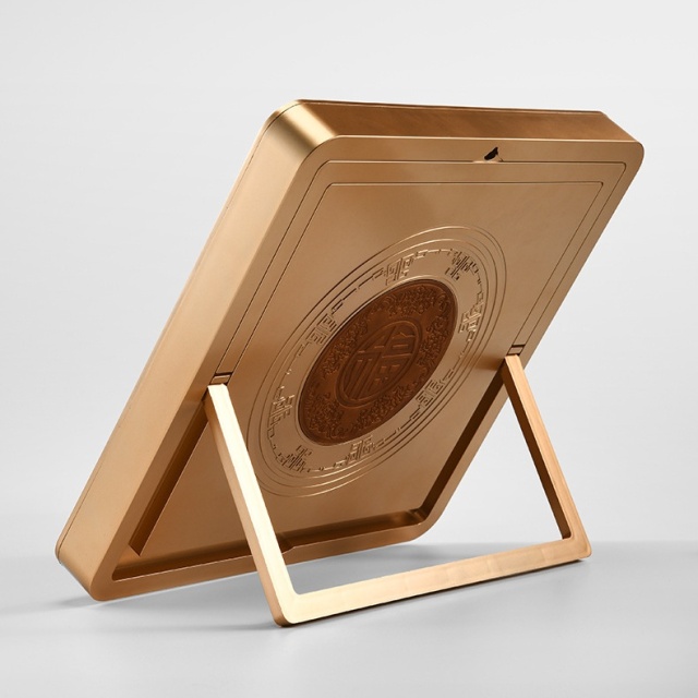 Acrylic Coating Gold Metal Award Corporate License Plaque