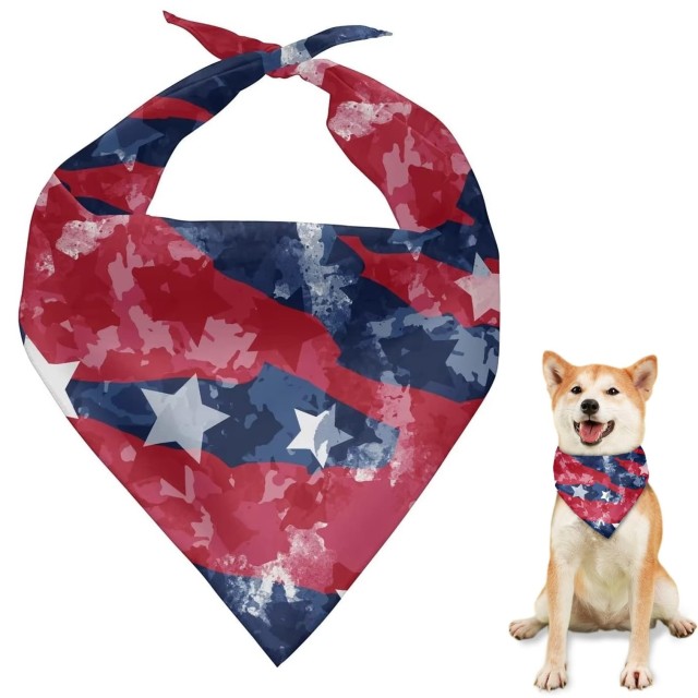 Pet Drool Bib Dog Kerchief Tie Bandana Neck Wrap Scarf