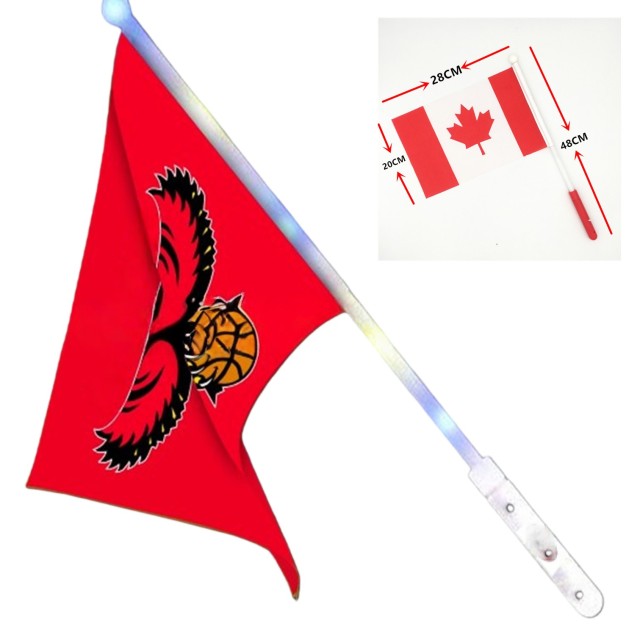 Light Up Country Flags with LED Flashing Poles