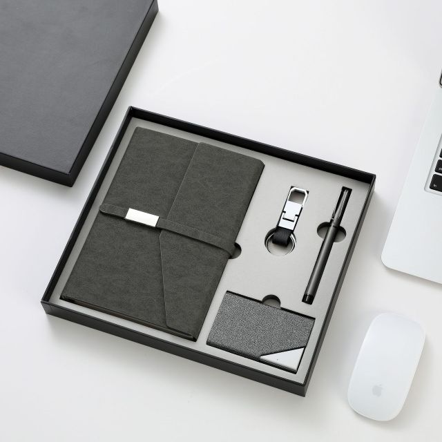 Business Gift Set Journal Pen Keychain Card Case Kit