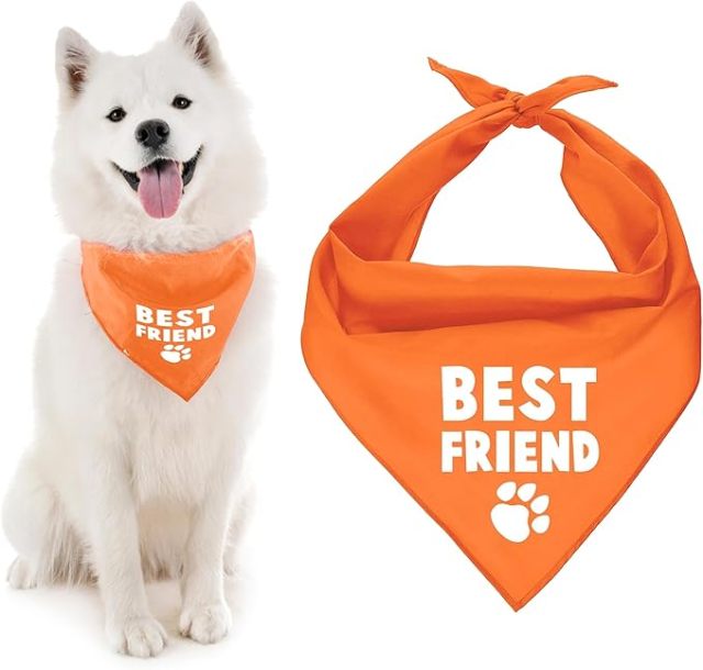 Pet Drool Bib Dog Kerchief Tie Bandana Neck Wrap Scarf