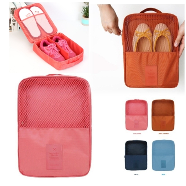 Double Layer Travel Shoe Bag Organizer Storage Case