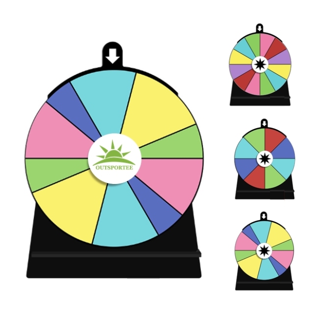 DIY Custom Acrylic Raffle Lucky Draw Wheel Dry Erase