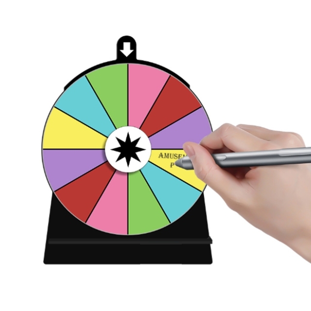 DIY Custom Acrylic Raffle Lucky Draw Wheel Dry Erase