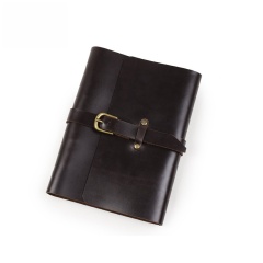 A5 Refillable Leather Journal Buckle Strap Diary Notebook