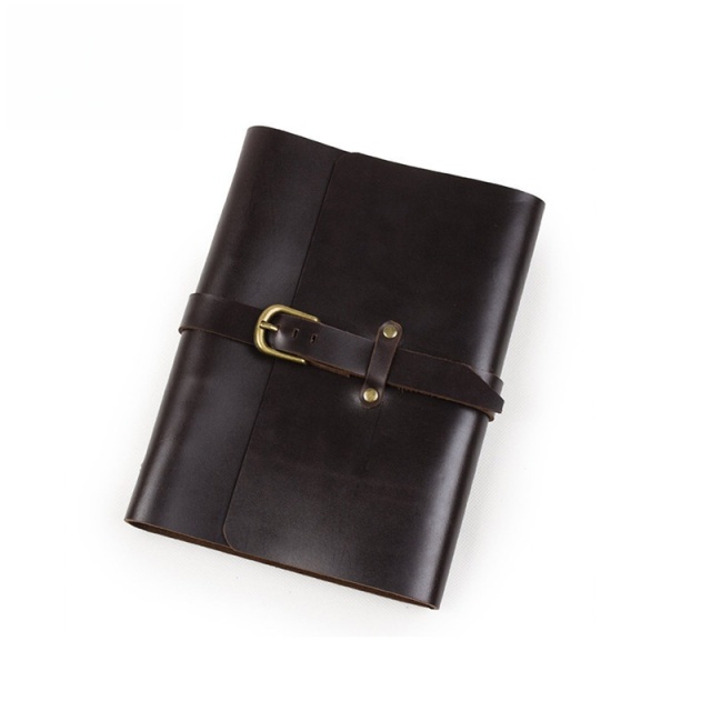 A5 Refillable Leather Journal Buckle Strap Diary Notebook