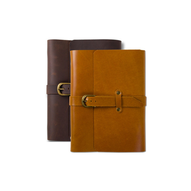 A5 Refillable Leather Journal Buckle Strap Diary Notebook