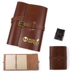 A5 Refillable Leather Journal Buckle Strap Diary Notebook