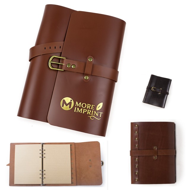 A5 Refillable Leather Journal Buckle Strap Diary Notebook
