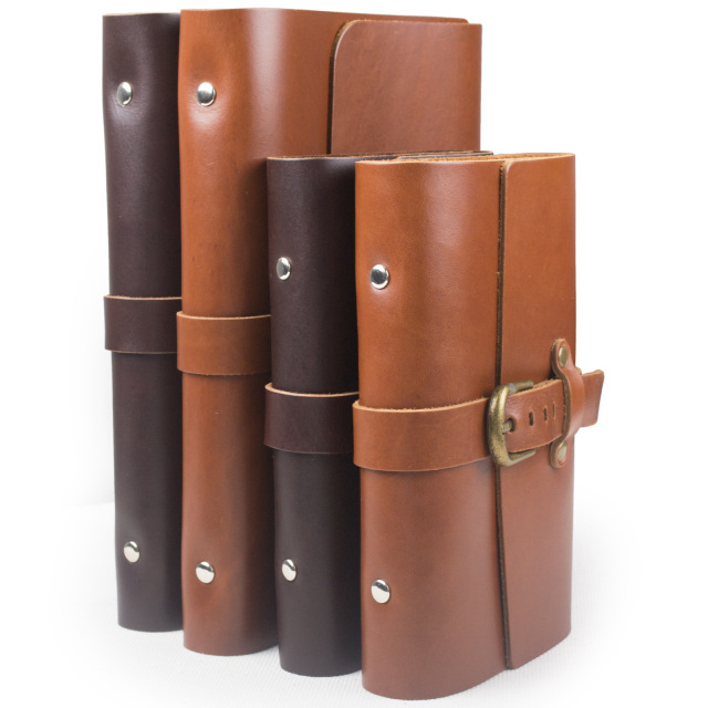 A5 Refillable Leather Journal Buckle Strap Diary Notebook