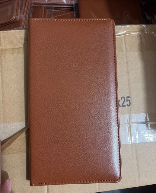 Leather Insurance Check Holder Travel Wallet Passport Cover