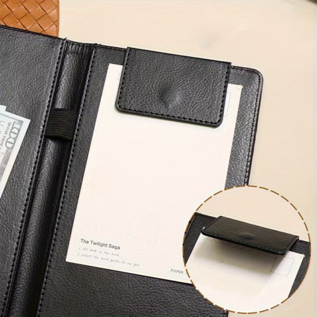 Leather Insurance Check Holder Travel Wallet Passport Cover