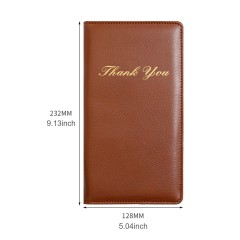 Leather Insurance Check Holder Travel Wallet Passport Cover