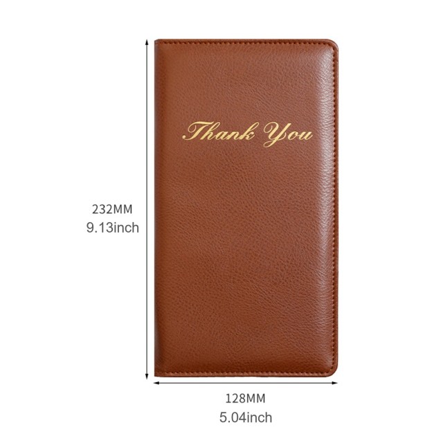 Leather Insurance Check Holder Travel Wallet Passport Cover