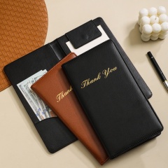 Leather Insurance Check Holder Travel Wallet Passport Cover