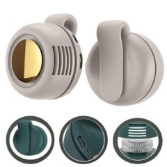 Portable Mini Clip Fan – 3-Speed Wearable Waist & Collar Cooling Fan with Rechargeable Battery