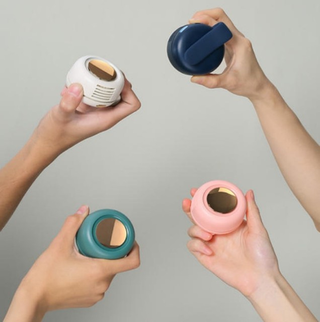 Portable Mini Clip Fan – 3-Speed Wearable Waist & Collar Cooling Fan with Rechargeable Battery