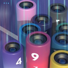 Music Baton Bluetooth Speaker with Power Bank Speaker for Running & Cycling