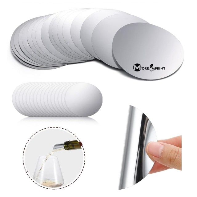 Thin Silver Aluminum Foil Wine Whisky Pourer Spout Disks