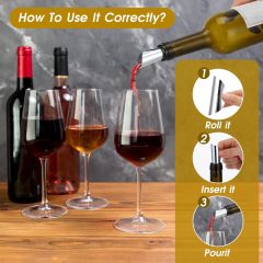 Thin Silver Aluminum Foil Wine Whisky Pourer Spout Disks