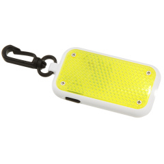 Plastic Led Keychain Safety Reflector Clip Flashlight