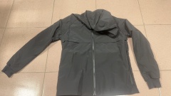Polyester Waterproof Hooded Coat Pocket Travel Rain Jacket