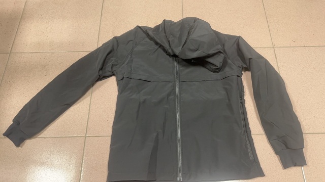 Polyester Waterproof Hooded Coat Pocket Travel Rain Jacket