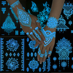Glow-in-the-Dark Temporary Tattoos  Waterproof Luminous Body Stickers