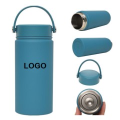 17oz Insulated Carry Handle Lid Water Bottle Sports Flask