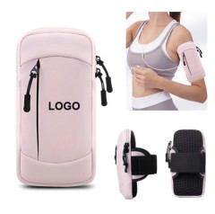 Multi-Pocket Storage Phone Holder Run Armband Wrist Pouch
