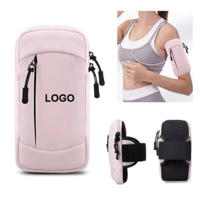 Multi-Pocket Storage Phone Holder Run Armband Wrist Pouch