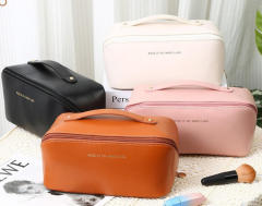 PU Leather Travel Toiletry Bag Resistant Makeup Organizer