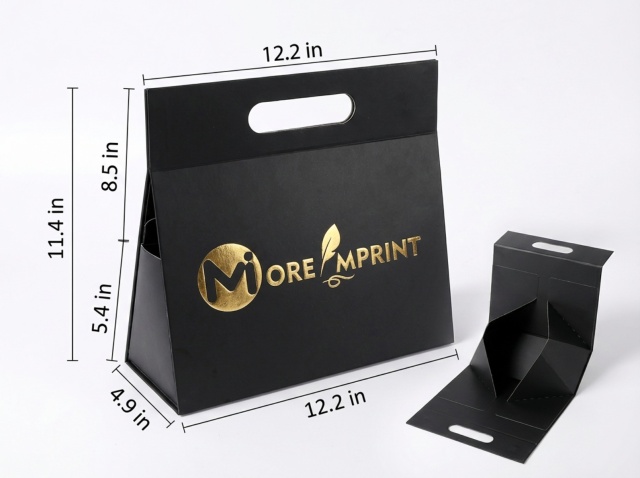 Folding Magnetic Triangle Package HandleTote Rigid Gift Box