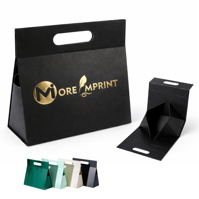 Folding Magnetic Triangle Package HandleTote Rigid Gift Box