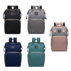 Foldable Travel Bassinet 4-in-1 Expandable Bag Backpack