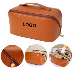 PU Leather Travel Toiletry Bag Resistant Makeup Organizer