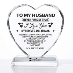 4" Engraved Crystal Trophy Award Gift with Base